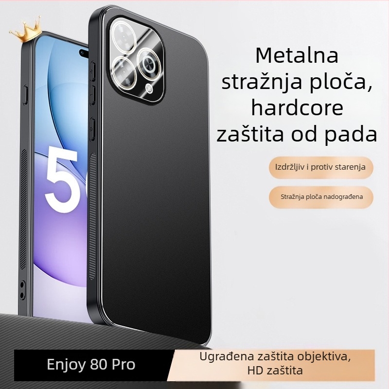 Mat aluminijski kućište za Huawei Enjoy 80S, Enjoy 70 Plus, Enjoy 70 Pro i Enjoy 80 Pro, uz potpunu zaštitu leće i odvod topline