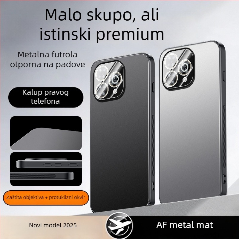 Mat aluminijski kućište za Huawei Enjoy 80S, Enjoy 70 Plus, Enjoy 70 Pro i Enjoy 80 Pro, uz potpunu zaštitu leće i odvod topline