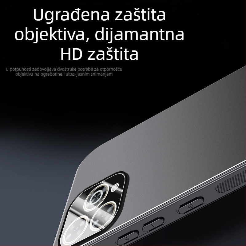 Mat aluminijski kućište za Huawei Enjoy 80S, Enjoy 70 Plus, Enjoy 70 Pro i Enjoy 80 Pro, uz potpunu zaštitu leće i odvod topline