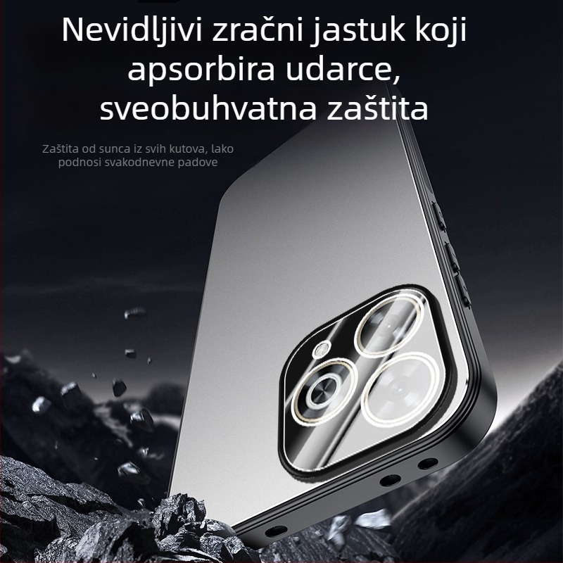 Mat aluminijski kućište za Huawei Enjoy 80S, Enjoy 70 Plus, Enjoy 70 Pro i Enjoy 80 Pro, uz potpunu zaštitu leće i odvod topline