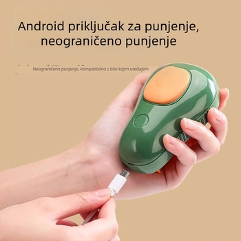 Četka s raspršivačem, USB punjenja, u obliku avokada, za kućne ljubimce — masaža pri kupanju za mačke, uklanja otpalu dlaku