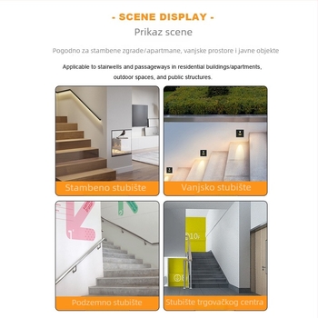 LED noćna lampica model D10, infracrveni senzor, 3500K, 120° ugao zraka, dimenzije 85×85×38 mm