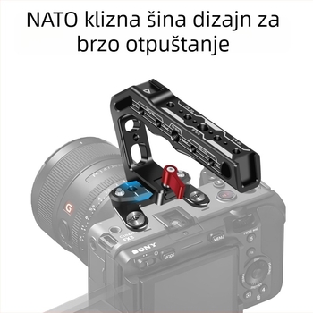Proširena gornja ploča za DSLR kameru Sony FX3/FX30 s NATO šinom