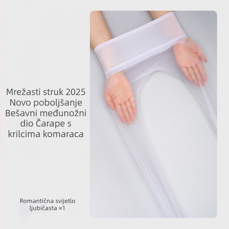 Mint Mambo čarape za njegu kože – ultra tanke, crne, prozirne, bezšivne, s zaštitom od sunca