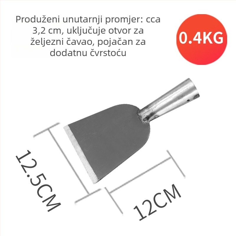 Višenamjenska lopata od mangan čelika za poljoprivredu, kućnu upotrebu i vrtlarstvo; ojačani vanjski alat