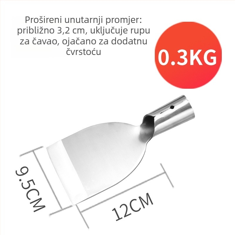 Višenamjenska lopata od mangan čelika za poljoprivredu, kućnu upotrebu i vrtlarstvo; ojačani vanjski alat
