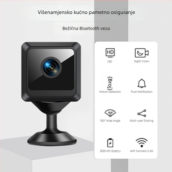 W02 Bežična Wi‑Fi kamera s noćnim vidom za vanjsku sigurnost – kompaktna HD kamera