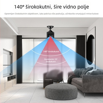 W02 Bežična Wi‑Fi kamera s noćnim vidom za vanjsku sigurnost – kompaktna HD kamera