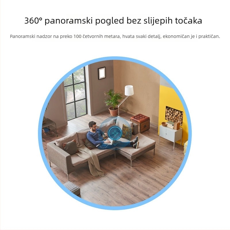 E27 žarulja kamera – HD pametna Wi-Fi kamera, daljinsko upravljanje, 360° noćni vid, nadzor unutarnji i vanjski