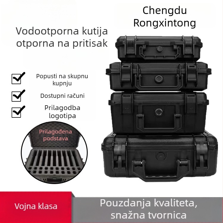 Vodootporna kutija za instrumente i opremu, ABS plastična kutija za alate