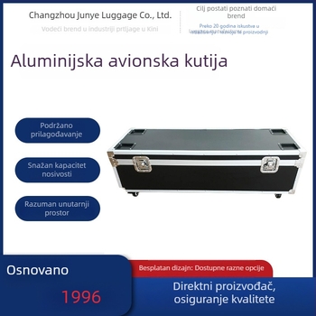 Višenamjenski aluminijski flight case za fotografsku opremu, s višeslojnim prikaznim prostorom za uzorke