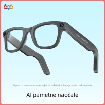 E02 pametne Bluetooth naočale s kamerom od 8 MP, AI prijevod u stvarnom vremenu, glasovno pokretanje i snimanje videa