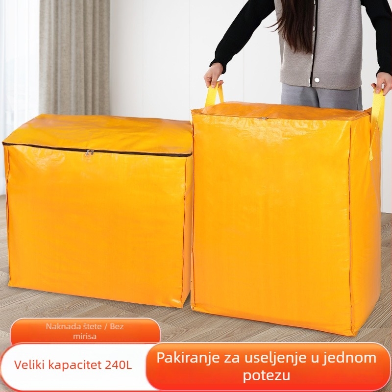 Torba za pohranu velikog kapaciteta, sklopiva i ojačana za deke i prtljagu