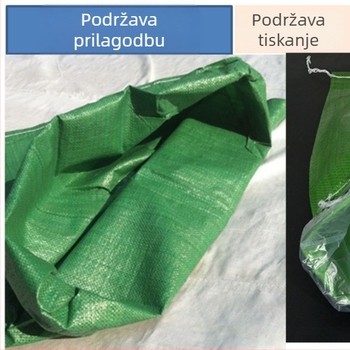 Zelena plastična tkanina torba s unutarnjim slojem, laminirana torba za pakiranje i otpremu