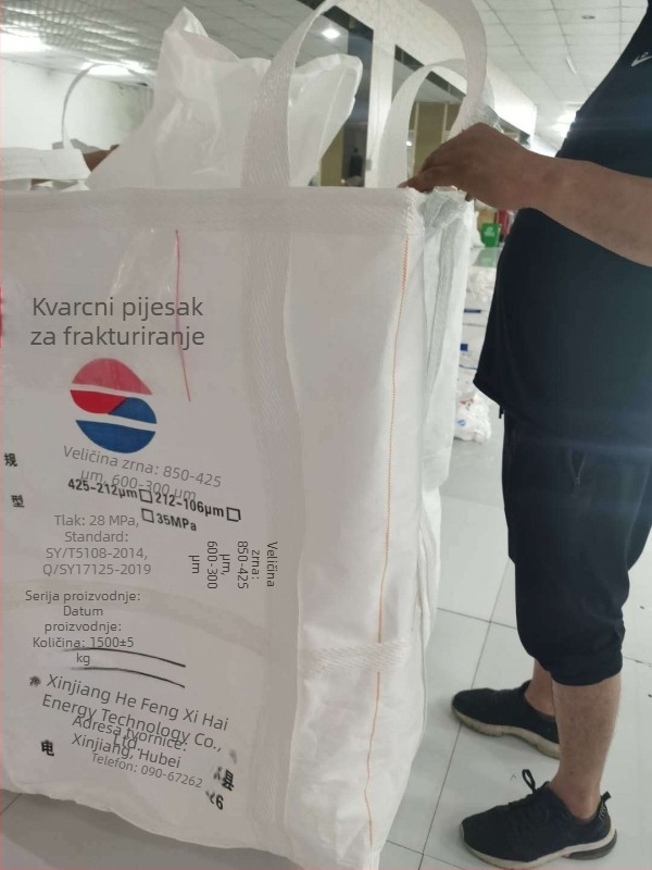 Ton bag za kvarcni pijesak, vodootporan, otporan na vlagu i propuštanje, četvrtasta tkanina vreća po narudžbi