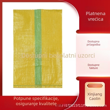 Prilagođena siva plastična tkanina vrećica, laminirana i otisnuta, za logističko pakiranje