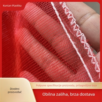 Mrežaste vrećice za luk; vrećice s mrežom i vrpcom za jabuke, krumpire i slatki krumpir; plastične mrežaste vrećice za voće i povrće