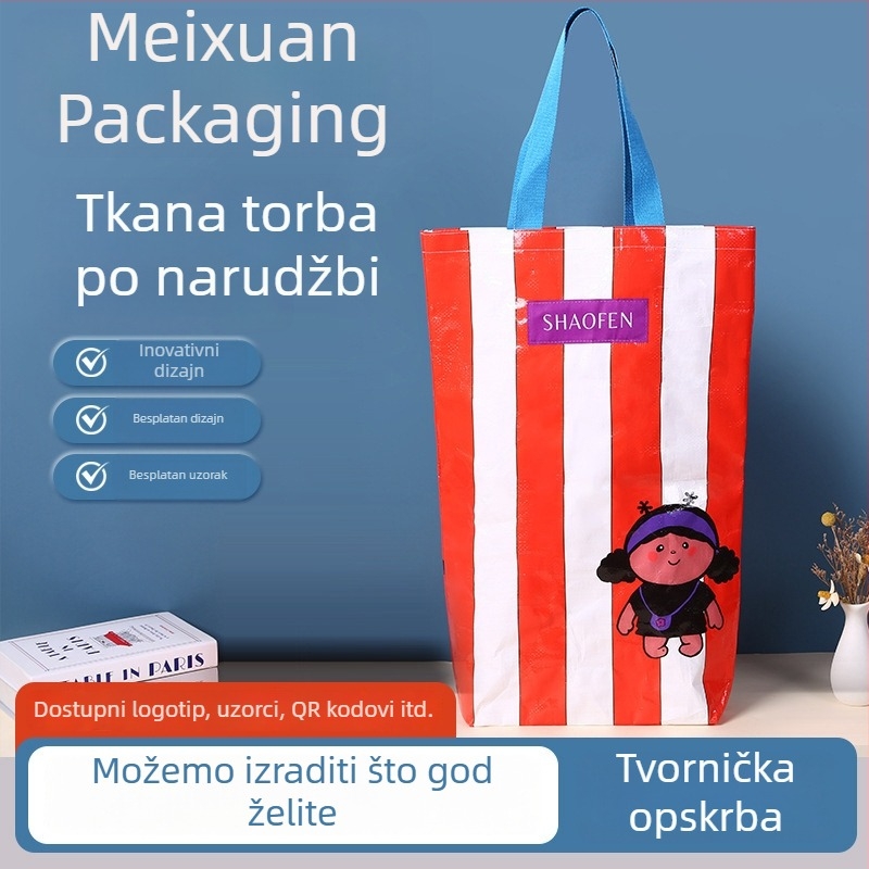 Vodootporna tkaninska torba s uzorkom zmijske kože, velika kapaciteta, prijenosna torba za kupovinu i skladištenje