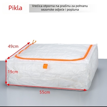 Prozirna PP pletena torba, velika kapaciteta, ručna torba za preseljenje i pakiranje, torba za pohranu odjeće