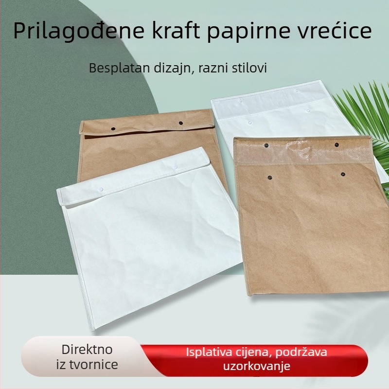 Laminirana vodootporna torba od Kraft papira za pohranu odjeće i dokumenata