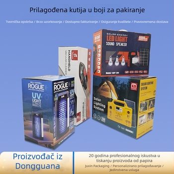 Pakiranje rasvjetnih tijela u kolor kutijima, mala serija po narudbi, valoviti karton