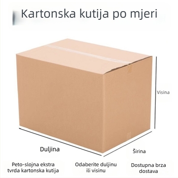 Box Master ekstra-tvrd karton od valovitog kartona za ekspresno pakiranje i pakiranje prilikom selidbe, debljina 4 mm, 250 g/m² ploča, prilagođeni tisak, odgovarajući karton