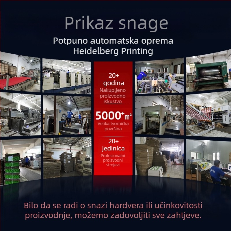 Jačana valovita kartonska kutija, prilagodljiva pakirna kutija