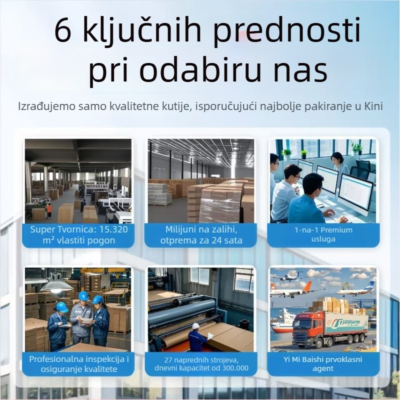 Prilagođene kartonske kutije od valovitog kartona bilo koje veličine, mala serija