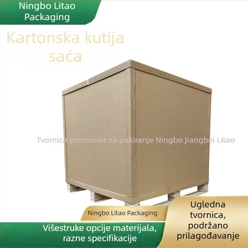 Odvojene kartonske kutije s strukturom saća, ploče saća debljine 2 cm, drvene osnove paleta različitih veličina i obrada kartonskih kutija.