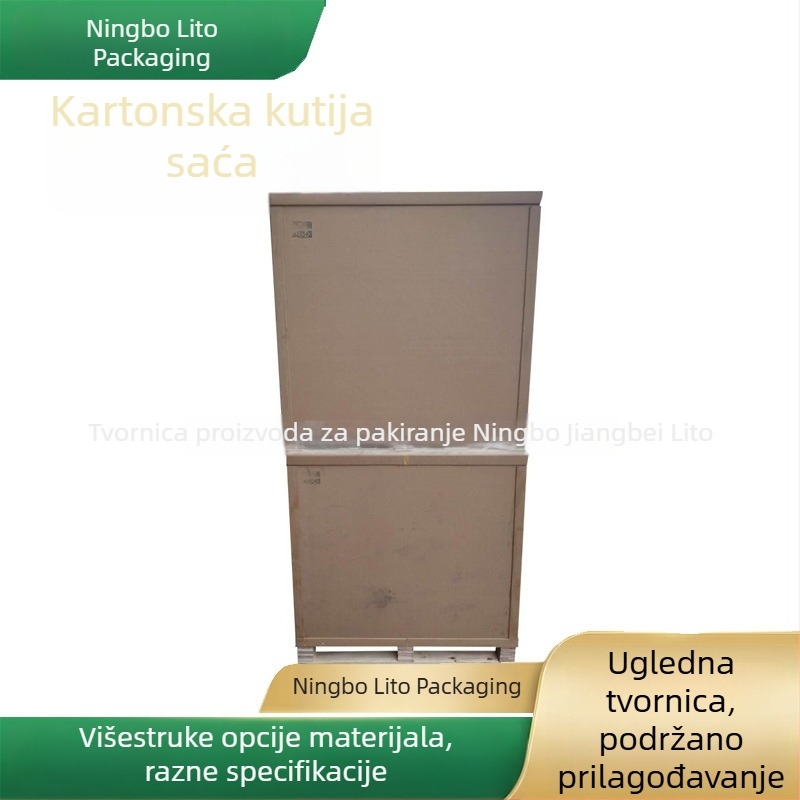 Odvojene kartonske kutije s strukturom saća, ploče saća debljine 2 cm, drvene osnove paleta različitih veličina i obrada kartonskih kutija.