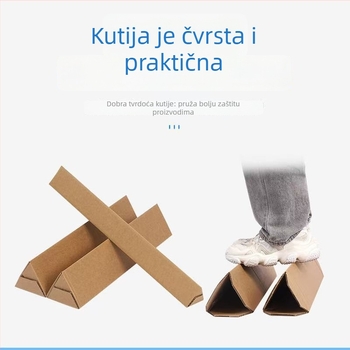 Trokutna sklopiva kutija za pakiranje cvijeća, prilagodljiva kraft kartonska kutija