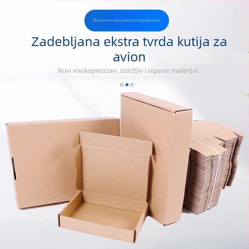 Izuzetno čvrsta ravna sklopiva kartonska kutija, F1–F10, A4 format, za logističku pakiranje