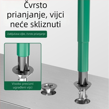 Izolirani odvijač s križnim i ravnim glavom, snažan magnetski vrh, za kućne električne popravke