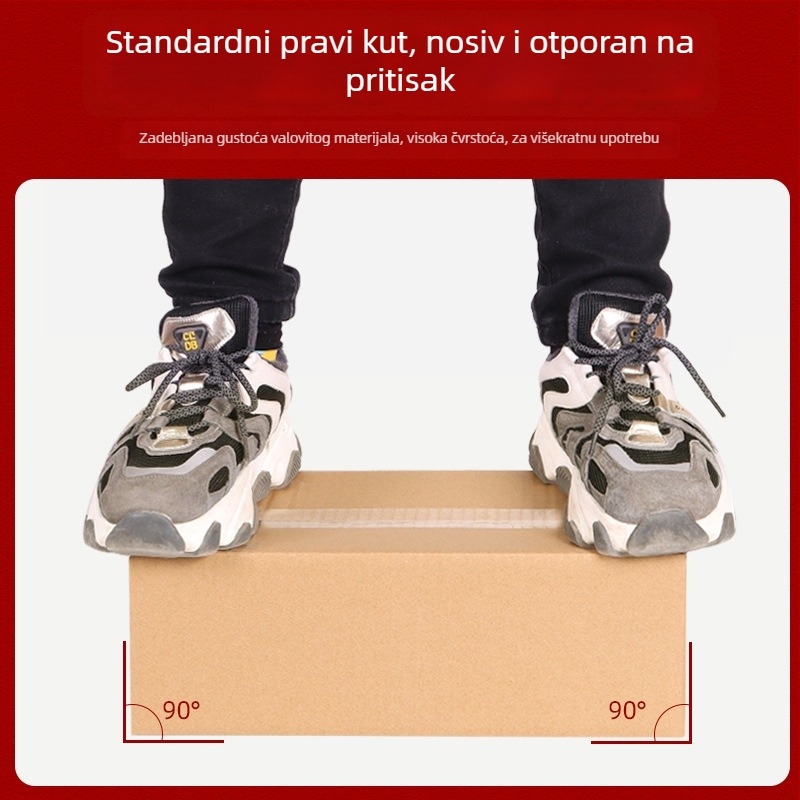 DM-1 valovita sklopiva kutija za logističko pakiranje, 250 gsm, tvrda K3A, prazna ili s otiskom, unutarnje dimenzije 130×80×90 mm, vanjske 260×150×180 mm