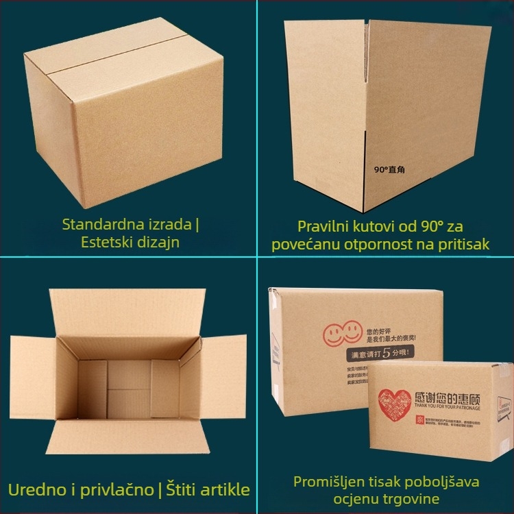 No.1 Wenwei Packaging karton, 53×29×37 cm, sklopivi karton od valovitog kartona