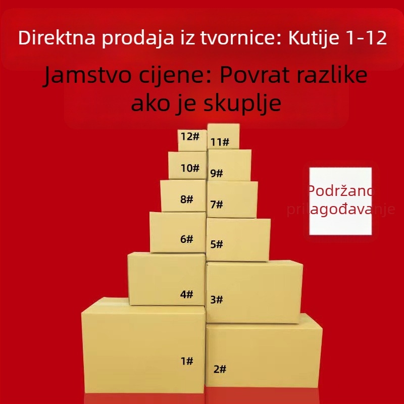 No.1 Wenwei Packaging karton, 53×29×37 cm, sklopivi karton od valovitog kartona
