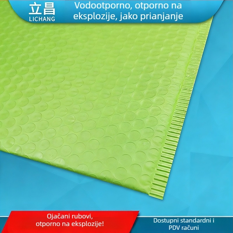 Prilagođena koekstrudirana mjehurić vrećica s pjenastim slojem za pakiranje odjeće, otisak topljenim ljepilom
