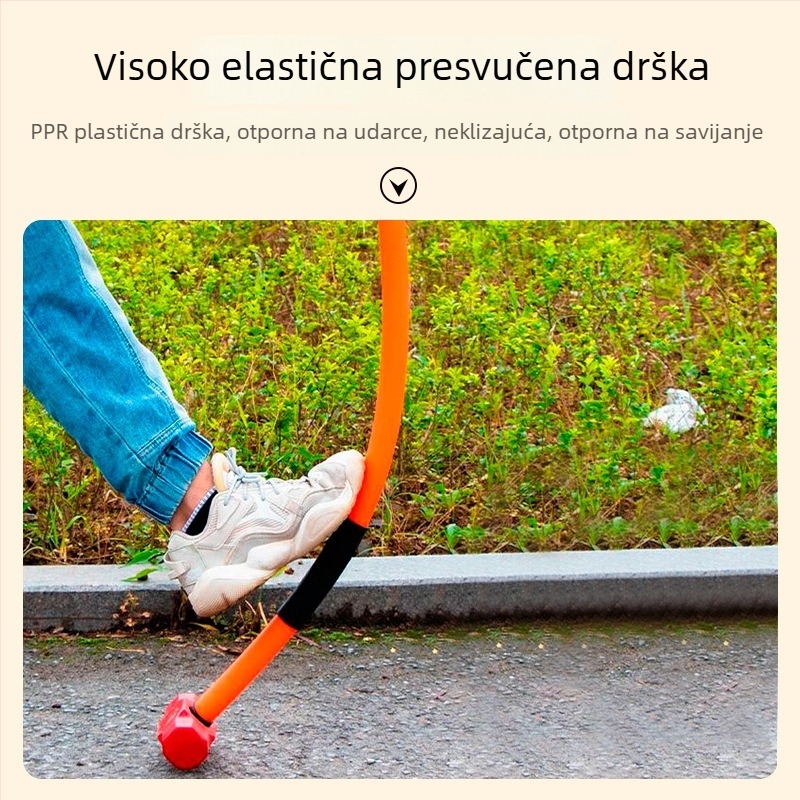 Teški veliki osmerokutni čekić s drškom od vlaknastog plastičnog materijala, otporan na udarce, za građevinske radove i auto servis