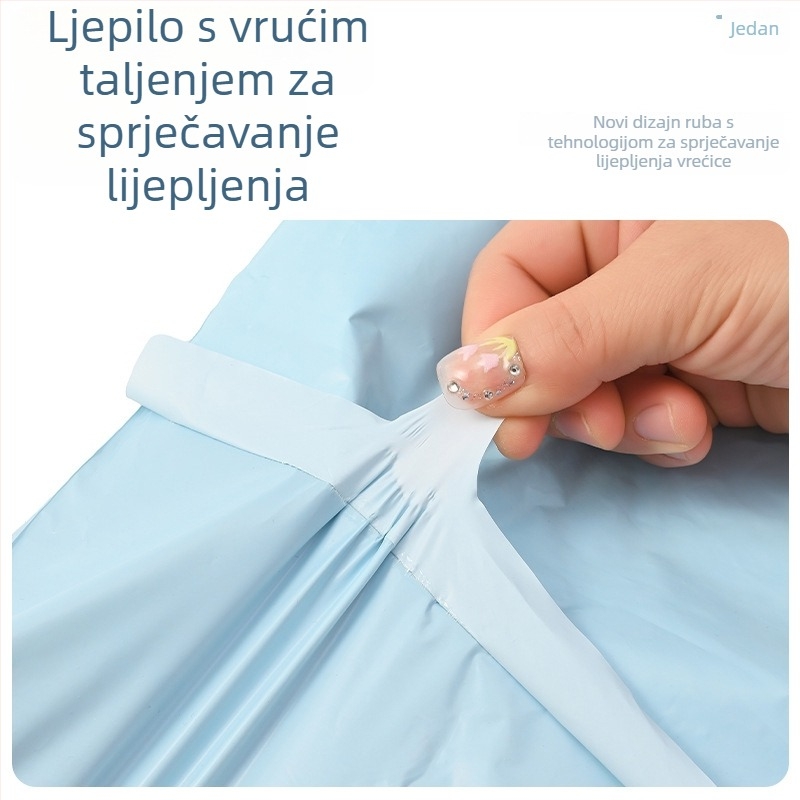 Ledeno plava vodootporna ekspres torba za pakiranje pošiljaka za elektroničko trgovanje, novi materijal