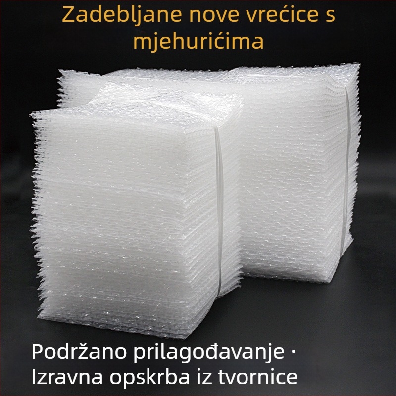 Chuangxin Prozirna debela mjehurična folija torbica, LDPE, pravokutni oblik, za logističko pakiranje