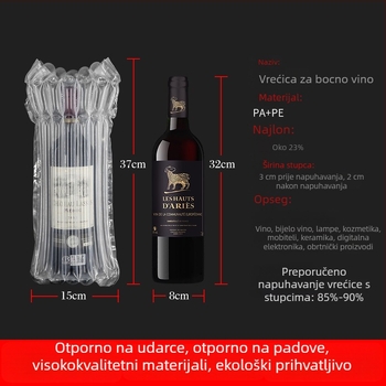 Torba s 7-komornom stupovima za bocu vina – zaštitno pakiranje, otporno na udarce i padove