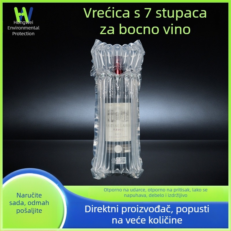 Torba s 7-komornom stupovima za bocu vina – zaštitno pakiranje, otporno na udarce i padove