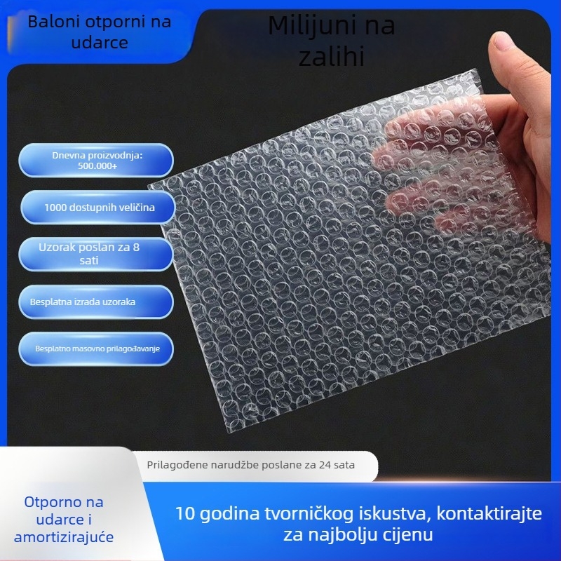 8×10 Debele vrećice s mjehurićima za zaštitu lomljivih predmeta, otpornost na pritisak i pad