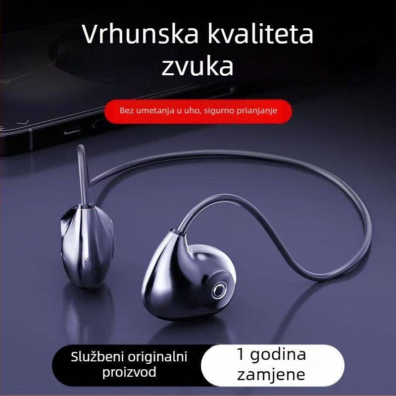 F805 Bežične slušalice s koštanom provodljivošću, Bluetooth, IPX4, otporne na znoj, za trčanje, 8+ sati baterije