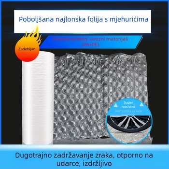 Visoko tlačna folija s mjehurićima za pakiranje, zračni jastuci i vreće s zračnim stubovima
