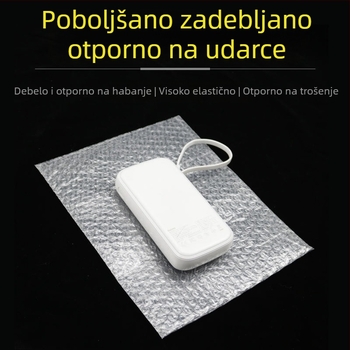 Prozirna dvostruka vrećica s mjehurićima za pakiranje s perlovom folijom