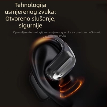 Bluetooth slušalice za kostnu provodljivost s AI prijevodom i bojom zaslona, visokokvalitetan zvuk, A16 Mini Pro, bežično smanjenje šuma, Bluetooth 5.4