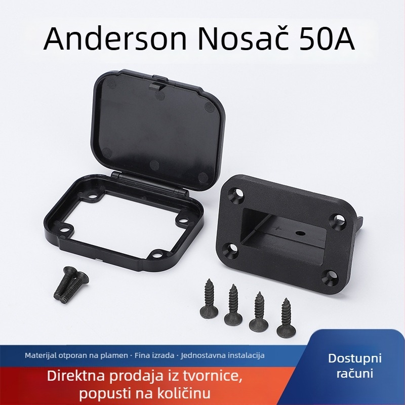 50A visokoučinkoviti konektor za litijsku bateriju s montažnom pločom i poklopcem