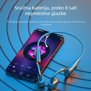 VG06 Bluetooth slušalice s kostnom vodljivošću, kukicom za uho, utorom za karticu i digitalnim zaslonom