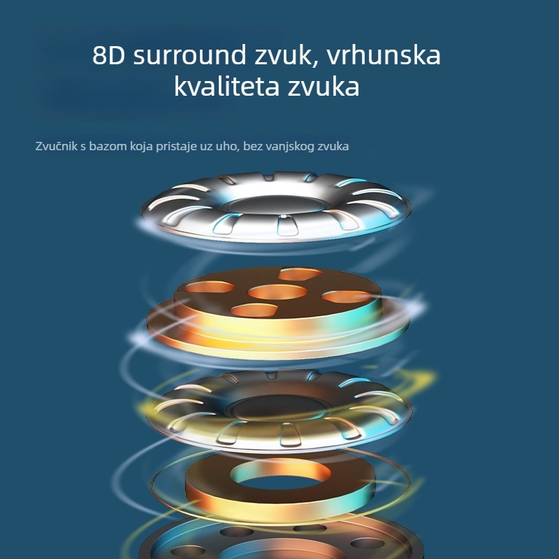 VG06 Bluetooth slušalice s kostnom vodljivošću, kukicom za uho, utorom za karticu i digitalnim zaslonom